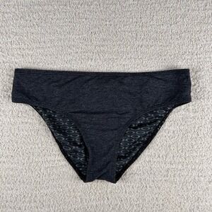 Oakley Womens Swim Bottoms 00N Black Beach‎ Logo Cheeky Bikini Bottoms